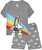 Boys Pajamas Airplane Cotton Kids Clothes Short Sets Size 2Y-7Y