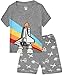 shelry Boys Pajamas Airplane Cotton Kids Clothes Short Sets Size 4Y Gray