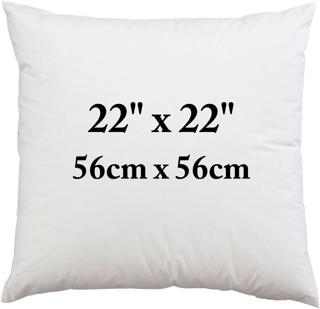 Pack of 2 Cushion Pad Inner Insert 22" x 22" (55cm x 55cm) Cushion Pad