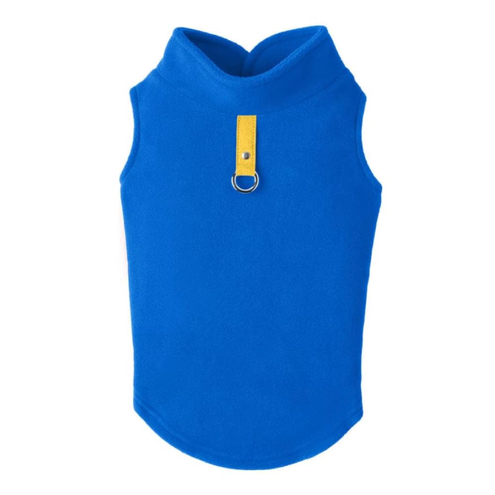 Gooby Every Day Fleece Cold Weather Vest for Small Dogs, X-Large, Deep Blue — image 1