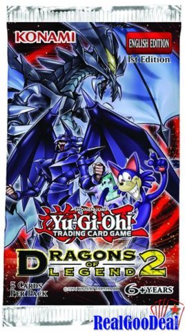 YuGiOh Dragons of Legend 2 1st Edition Booster Pack