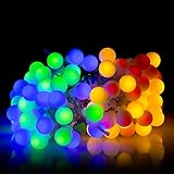 BIENNA Globe String Light, 100 LED 10M Lighting for Wedding Party Festival-Colorful