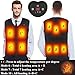 FERNIDA Unisex Heated Vest Lightweight Battery Rechargable Electric Heating Vest Jacket - L (Battery Included)