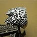 FANSING Men Rings, Punk Indian Chief Ring Stainless Steel, Size 12