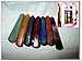 Jet International Jet Fantastic Chakra Gemstone Massage Wand Free Booklet Crystal Therapy Set 3.5 inch - 4 inch Approx. Crystal Therapy Faceted Geometry