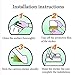 Pack of 10,Non Slip Bathtub Stickers,Adhesive Decals With Bright Colors,Ideal Large Appliques For Your family's Safety,Suit for Bath Tub,Stairs,Shower Room & Other Slippery Surfaces.(Bright Flowers)