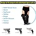 EnriQ Ankle Holster with Calf Strap and Spare Magazine Pouch | Fit Small Frame Guns | Concealed Leg Holsters | Fits Glock 23,26,42,43,SR9C S&W M&P Bodyguard.380,Ruger P22 380 LCP,LC9 and Similar Guns