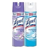 Lysol Disinfectant Spray, Early Morning Breeze + Crisp Linen, 38oz (19X2oz)