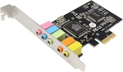 PCIe Sound Card, 5.1 Internal Sound Card for PC Windows 10 with Low Profile Bracket, 3D Stereo PCI-e Audio Card, CMI8738 Chip 32/64 Bit Sound Card PCI ...