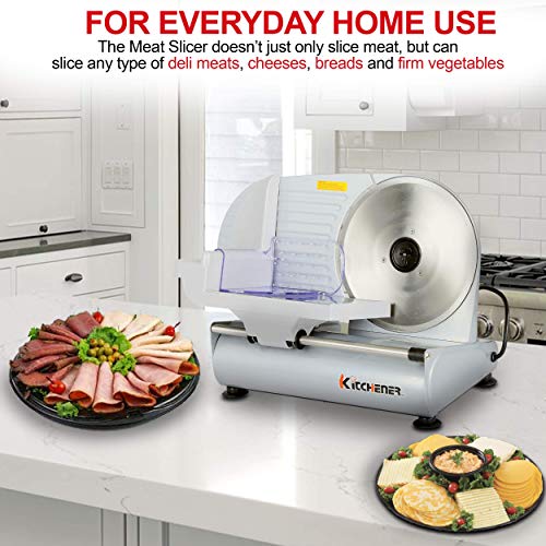 Kitchener Meat Slicer for Deli Cuts, Bread, & Cheese, Electric, 9" in