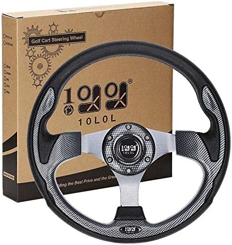 10L0L Universal Golf Cart Steering Wheel for Club Car DS & Precedent, EZGO RXV & TXT and Yamaha 10L0L Universal Golf Cart Steering Wheel for Club Car DS & Precedent, EZGO RXV & TXT and Yamaha