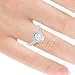 Cate and Chloe Blake 18k White Gold Plated Ring, Engagement Ring, Wedding Ring, Bridal Jewelry, Promise Ring