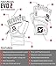 skott 2018 Evo 2 Weightlifting Gloves with Integrated Wrist Wrap Support-Double Stitching for Extra Durability-Get Ripped with The Best Body Building Fitness Crossfit and Exercise Accessories