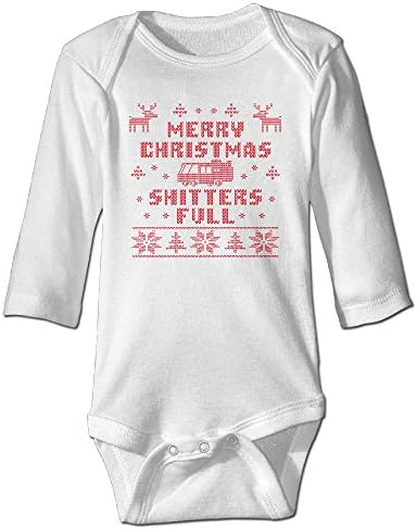 Cotton Merry Christmas! Shitter Was Full Baby Onesie Bodysuits