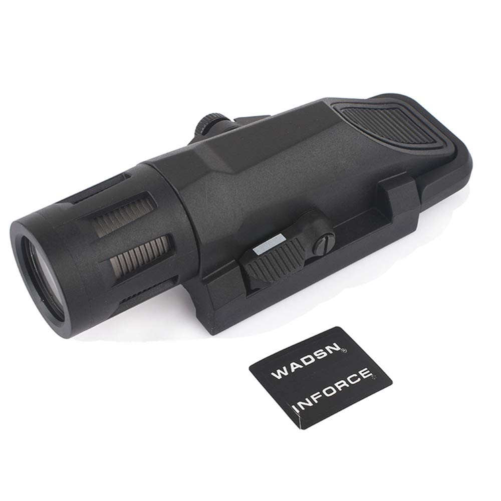 SBGJMY WM-L 400 Lumens Torch Flashlight with Intermittent Lighting Stroboscopic Constant Lighting for 20mm Picatinny Rail System (Black)
