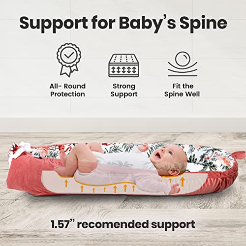 Pillani Baby Lounger for Newborn Newborn Lounger for 012 Months, Breathable & Portable Infant