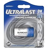 ULTRALASTUL-123/1 3V CR123 Photo Lithium Battery Retail Pack