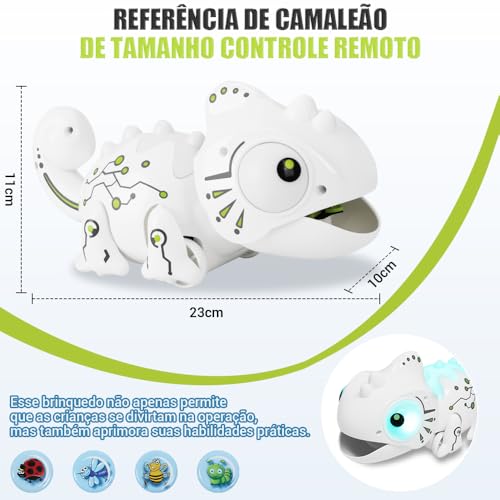 Robô Camaleão, 12 Mudanças de Cor, 5 Sons