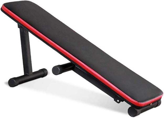HSBAIS Banco Pesas Ajustable, Banco de Musculación Banco de Fitness Multifunción Banco de Entrenamiento Plano/Declinado/Inclinado,Black_110x41x31cm: Amazon.es: Hogar
