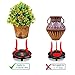 Murilan 5 Pack Plant Caddy Heavy Duty, Potted Plant Stand with Wheels, Round Flower Pot Mover, Rollers Dolly Holder Indoor Outdoor Rolling Tray Coaster,Blackthumb 3