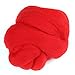 Needle Felting Starter Kit 1 Roll Colorful Felting Wool Roving Hand Spinning Sewing Trimming Merino Wool Fibre(Red)