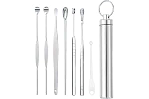 Ear Wax Removal Kit, 7 Pcs Ear Wax Cleaning Tool Set Ear Pick Earwax Removal Kit Ear Ear Cleaner Tool Kit Ear Cleaner Ear Cur