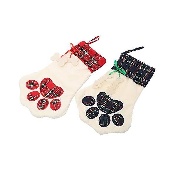 LO LORD LO Christmas Stocking for Pet Cat Large Paw Stocking for Personalize (Cat Paw Stocking) - Image 8