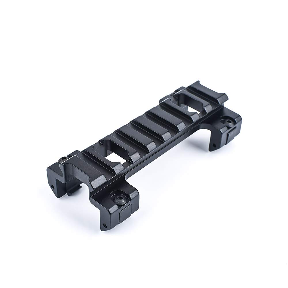 SBGJMY Tactical MP5 G3 Rail Scope Mount, Aluminum Low Profile Rail Bracket Adapter for 20mm Picatinny Rail System (Black)
