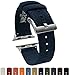 BARTON Canvas Apple Watch Bands - Navy Blue - For 42mm Apple Watch, Watch 2 & Watch 3