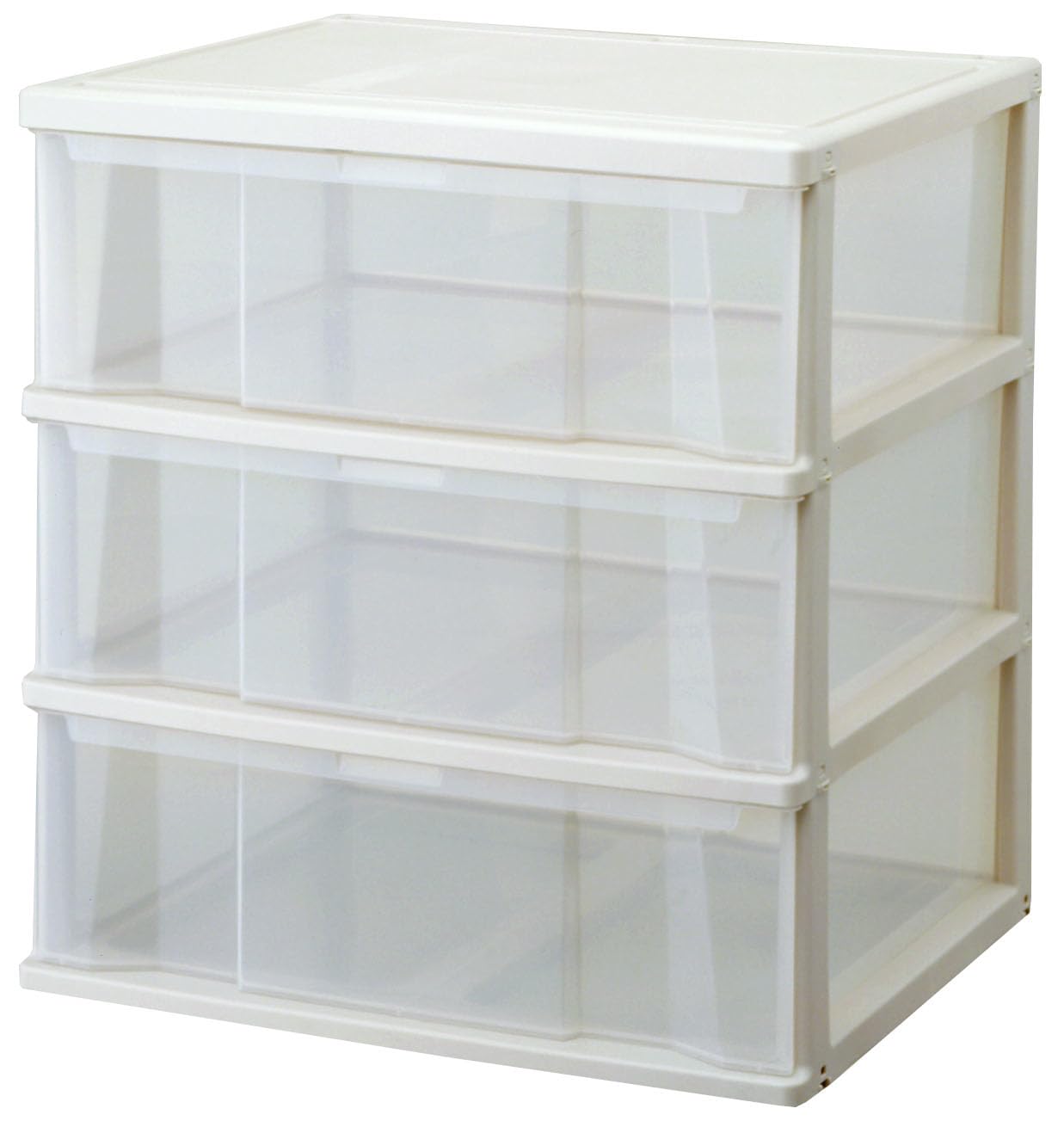 天馬(Tenma) 深い引出しでたっぷり入る収納ケース クローゼット用 日本製 完成品 コスパ 3段 機能面もばっちりな衣装ケース 【完成品】【幅63×奥行53×高さ69cm】商品画像