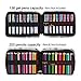 qianshan 202 Colored Pencils Pencil Case - 136 Color Gel Pens Pen Bag or Marker Organizer - Universal Artist Use Supply Zippered Large Capacity Slot Super Big Professional Storage Sketch