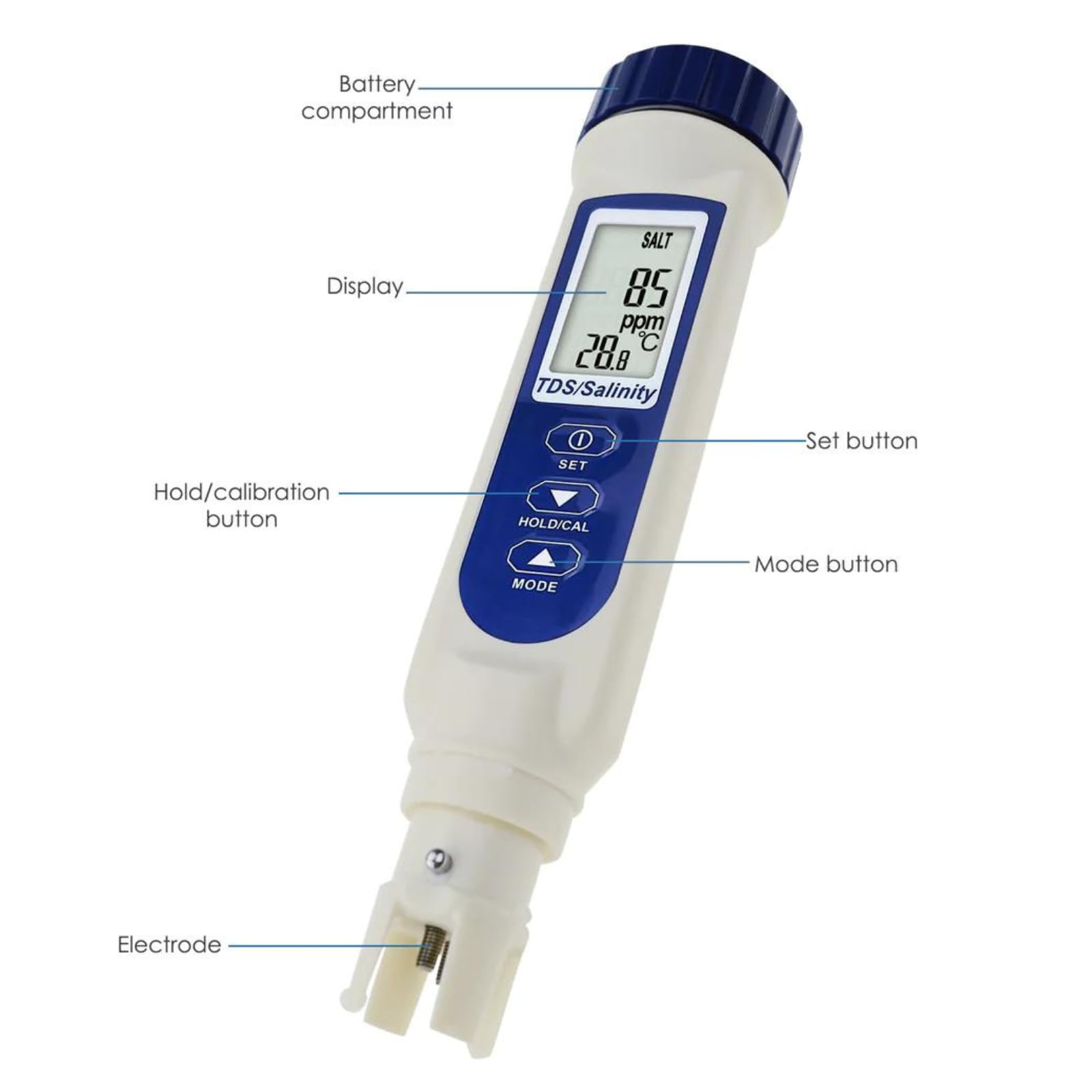 Mua 3 in 1 Salt Tester Salinity Meter,TDS/Salinity/Temp Water Quality ...