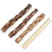 GigaBite 12 Inch Odor-Free Braided Bully Sticks (4 Pack) – All Natural, Free Range Beef Pizzle Dog Treat – By Best Pet Supplies