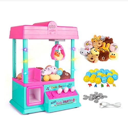The Claw Mini Arcade Toy Grabber Machine with Sounds and Coins