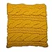 NEOSAN Womens Thick Ribbed Knit Winter Infinity Circle Loop Scarf Twist Mustard
