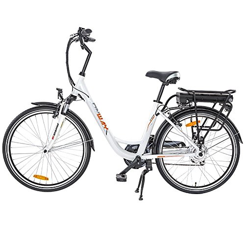 onway electric bicycle 26 Inch 6 Speed Woman City Bicycle, 36V 250W Aluminium Alloy E Bike with Pedal Assist emporium Braided Fishing Line - 20 x 4 fat Pound Test:14 pound