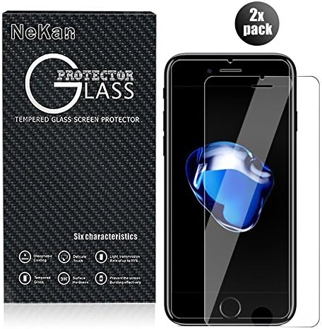 For Iphone 6 plus/ 6s plus Apple Screen Film Protector Tempered Glass 9H Hardness Anti Fingerprint HD Ultra Clear (2 Pack 5.5")