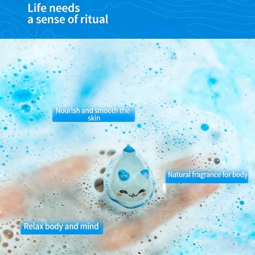 Bath Bombs with Toys Inside, 12PCS Animal Bath Bombs Set for Boys Girls, Cute Kids BathsBomb Toys with Plant Extracts, Marine Terrestrial Animal Baths Salt Balls, for Kids Gift