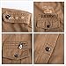 ZooYung Men's Casual Winter Cotton Military Jackets Outdoor Coat Windproof Windbreaker