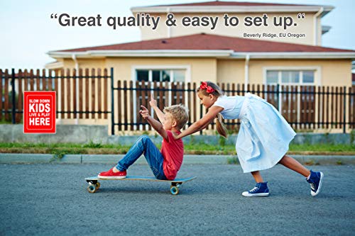 image for Accelerated Intelligence Inc. Slow Down Kids Live & Play Here Yard Sig
