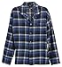 Gioberti 2 Piece Mens Flannel Pajamas, Button Up Shirt and Elastic Waist Pants Set