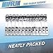 MIFFLIN Metal Badge Clips with Clear Vinyl Straps (100 Pack)