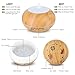 Essential Oil Diffuser, 550ml Wood Grain Multifunctional Ultrasonic Aromatherapy Fragrant Oil Vaporizer Humidifier with Adjustable Mist, 4 Timer Settings, 7 Color LEDs, Waterless Auto Shut-Off