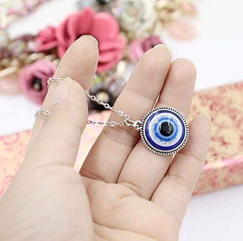 Evil Eye Pendant Necklace (Silver)