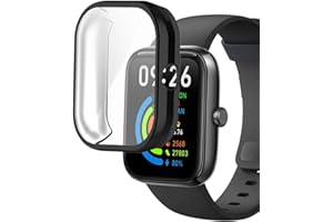 smaate Watch Cases compatible with Mikeg BOOOMIC SENBONO KALINCO IDW25 1.83” Smart Watch, TPU Case with Screen Protector, Protecting Watch Body & Screen