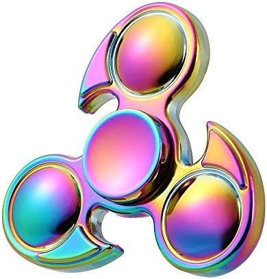 Fidget Spinner ,Shufua New Rainbow Tri Hand Finger Spinner Fidget EDC Desk Toy Gyro Great for ADD, ADHD, Anxiety Stress Reducer Relieve Anxiety and Boredom Camo Focus Toy for Kids & Adults