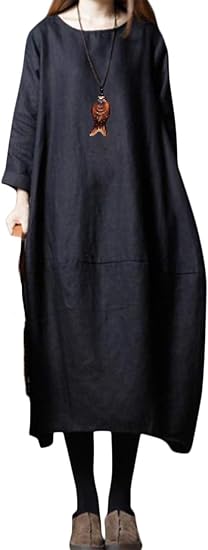 Amazon Co Jp リザウンド レディース コクーン ワンピース ロング リネン マキシ丈 長袖 春物 夏物 秋物 冬物 ワンピ One Piece Women Ladies Spring Shirt Big Size 花柄 春夏 はる なつ 春服 夏服 はるふく なつふく レトロ 森ガール