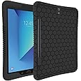 Fintie Silicone Case for Samsung Galaxy Tab S3 9.7, Light Weight Shock Proof Cover with S Pen Holder [Anti Slip] [Kids Friendly] for Tab S3 9.7 (SM-T820/T825/T827) 2017 Release, Black