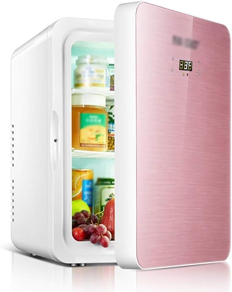 Amazon Co Jp ミニ冷蔵庫 22lカー冷蔵庫 アイスドリンク 化粧品 マスク 母乳小型冷蔵庫 デュアルコア冷却 加熱 Color Pink Size With Digital Display ホーム キッチン
