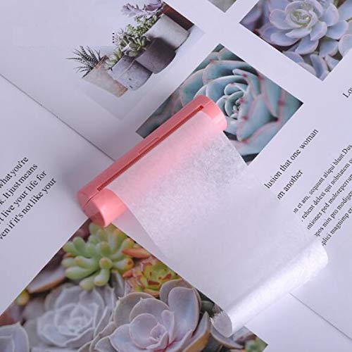 Auch 2 Roll Oil Blotting Papers Oil Absorbing Tissues Oil-absorbing Face Clean Roller Pulling Type Portable Oil Blotting Paper - Thumbnail 3